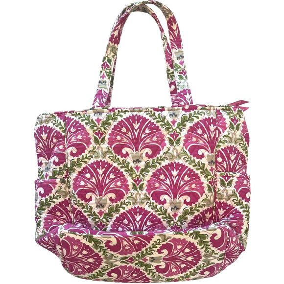 Vera Bradley Retired Julep Tulip Floral Print Tablet Tote Large Travel Work - Picture 3 of 14